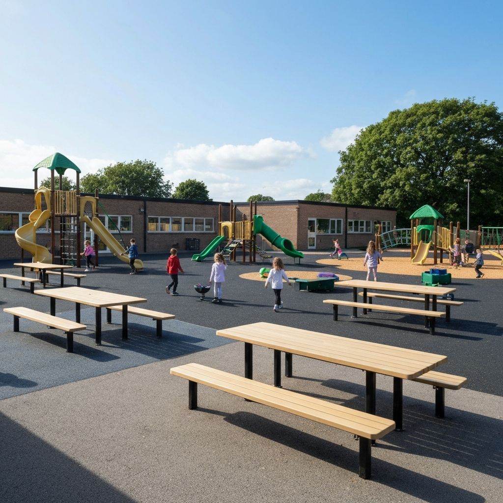 Mobilier Scolaire Extérieur : Cour de Récréation et Espaces Ludiques