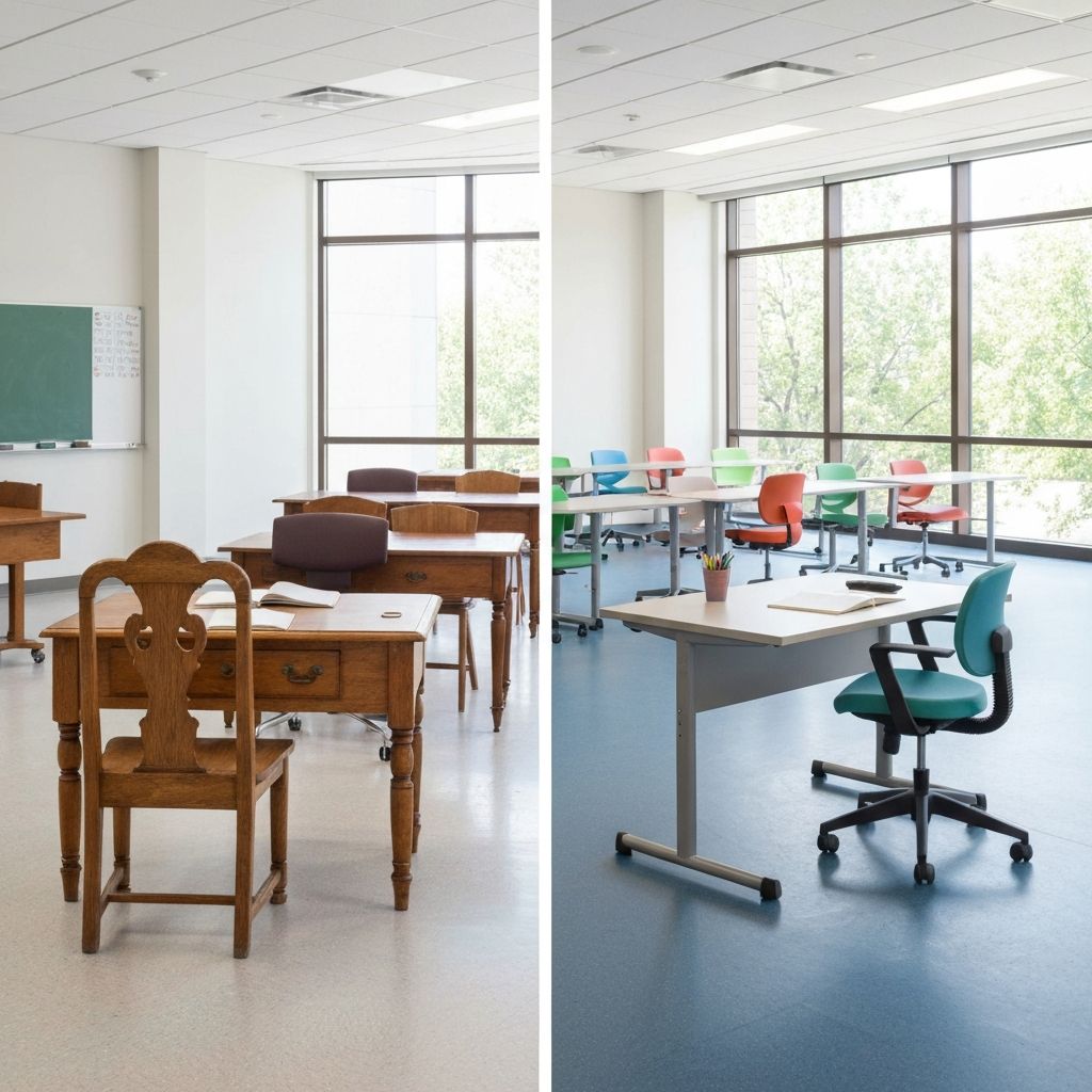 Comparaison Détaillée des Types de Mobilier Scolaire