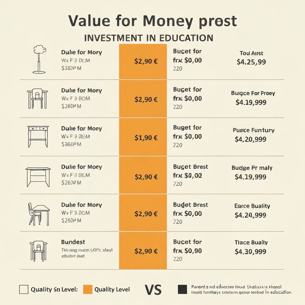 Budget Mobilier Scolaire: Qualité vs Prix