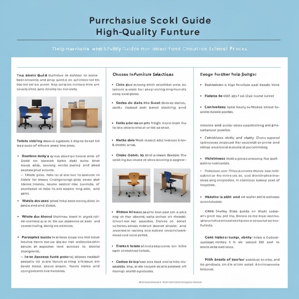 Guide d'Achat Mobilier Scolaire 2026 : Critères Essentiels